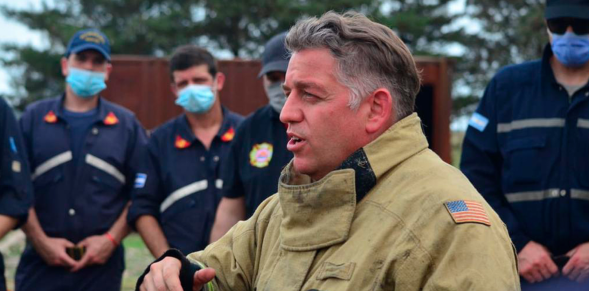 Hernán Domínguez en el campo